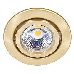 Recessed spot DOWNLIGHT C 3840, � 7cm, swiveling, brushed brass