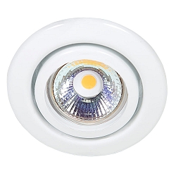 Recessed spot DOWNLIGHT C 3840, � 7cm, swiveling, white