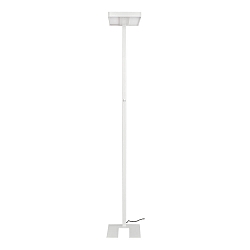 floor lamp DW-6009 for VDU workstation, direct / indirect IP40, transparent, white matt dimmable