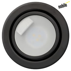 Nobil LED Mbeleinbauleuchte, N 5020 CSP LED, 3W, 3000K, schwarz