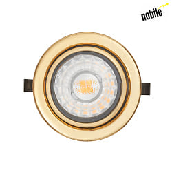 LED Furniture recessed luminaire N 5022 CSP LED Lens, 4W 3000K 350lm 38, 350mA, dimmable, gold
