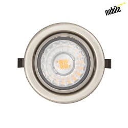 LED Furniture recessed luminaire N 5022 CSP LED Lens, 4W 3000K 350lm 38, 350mA, dimmable, brushed nickel