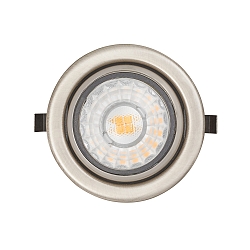 LED Furniture recessed luminaire N 5022 CSP LED Lens, 4W 3000K 350lm 38�, 350mA, dimmable, brushed nickel