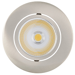 LED Einbaustrahler 5068 ECO FLAT, Rund, 350mA, 8W 4000K 750lm 24�, CRi>90, dimmbar, Chrom matt