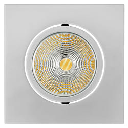 LED Downlight 5068Q ECO FLAT SCCT DIM C, IP40, eckig, 7.5W 2700/3000/4000K 38�, CRi >90, schwenkbar, dimmbar, Chrom matt
