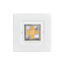downlight A 5068 T FLAT RQ LED swivelling, square, powder coated, white matt dimmable
