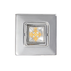 downlight A 5068 T FLAT RQ LED swivelling, square, chrome, powder coated dimmable