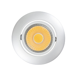 Recessed LED downlight A 5068 T FLAT, � 8.8cm, COB, 8W 3000K 38�, swivelling, matt chrome