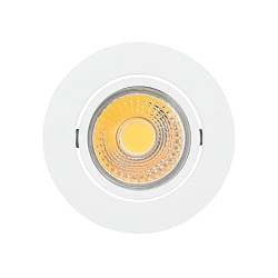 Recessed LED downlight A 5068 T FLAT, � 8.8cm, COB, 8W 2700K 38�, swivelling, white