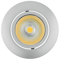 recessed luminaire 5068 ECO FLAT BIO dimmable IP40, chrome matt, clear dimmable 8W 530lm 5000K CRI 97