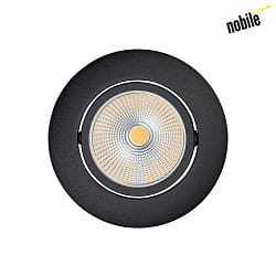recessed luminaire 5068 ECO FLAT BIO dimmable IP40, clear, black matt dimmable 8W 530lm 5000K CRI 97
