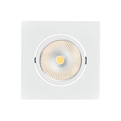LED Downlight 5068Q ECO FLAT BIO, eckig, 38�, 7,5W, 3000K, IP40, wei� matt