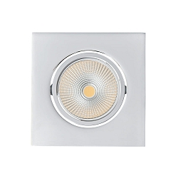 LED Downlight 5068Q ECO FLAT BIO, eckig, 38�, 7,5W, 3000K, IP40, chrom