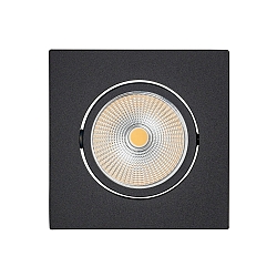 LED Downlight 5068Q ECO FLAT BIO, eckig, 38�, 7,5W, 3000K, IP40, schwarz matt