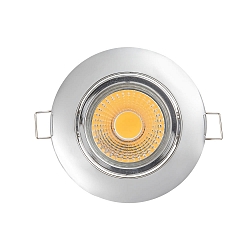 downlight A 5068 S swivelling, dimmable IP40, chrome dimmable