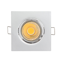 downlight A 5068Q S square, swivelling, dimmable IP40, chrome dimmable