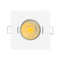downlight A 5068Q S square, swivelling, dimmable IP40, white matt dimmable