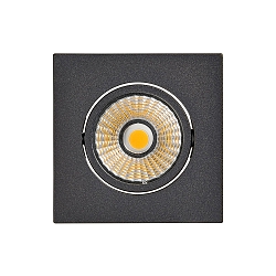 downlight 5068Q ECO DOB square IP40, black matt dimmable