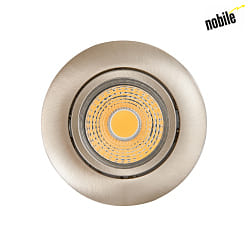 downlight A 5068 BIO swivelling LED IP40, brushed nickel, powder coated dimmable