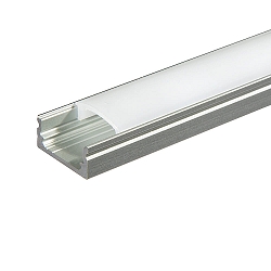 Alu U-Profil 2 OP, 2m, bis 12mm
