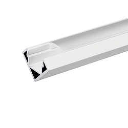 Alu Eck-Profil 2 TP, 200cm, f�r LED-Strips bis 1.2cm Breite, wei� matt