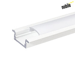 Aluminum T-Profile 2 OP, 200cm, for LED Strips up to 1.2cm width, matt white
