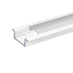 Alu T-Profil 2 TP, 2m, bis 12mm, wei� matt