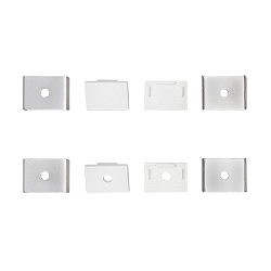 Ersatzkit f�r Alu U-Profil 3 TP/OP, wei�