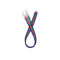 Flexible LED COB RGB Anschlusskabel 10/4, 5er Set