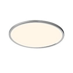 LED Ceiling luminaire OJA 42 Bathroom luminaire, 19W, 3000/4000K, IP54, ring white and chrome