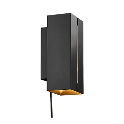 LED Wandleuchte CURTIZ, 4,5W, 2700K, 830lm, IP20, dimmbar, schwarz