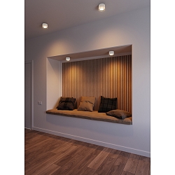 ceiling luminaire LANDON SMART IP44, white dimmable