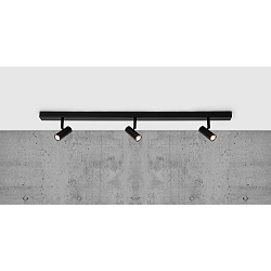 LED Ceiling luminaire OMARI Spot track, 3 flames, 3,2W, 2700K, black