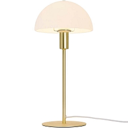 Table lamp ELLEN, E14, shade opal, brass