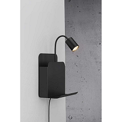 Wall luminaire ROOMI, GU10, black