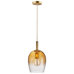 Pendant luminaire UMA 18, E27, amber
