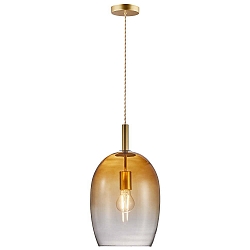 Pendant luminaire UMA 23, E27, amber