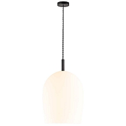 Pendelleuchte UMA 30, E27, IP20, Opalglas / schwarz