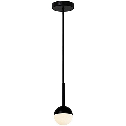 Pendelleuchte CONTINA, G9, opal, schwarz