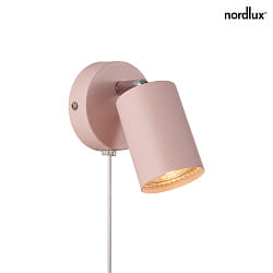 wall luminaire EXPLORE GU10 IP20, soft pink 