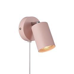 wall luminaire EXPLORE GU10 IP20, soft pink 