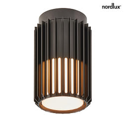 outdoor ceiling luminaire ALUDRA E27 IP54, seaside black dimmable