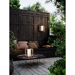 LED Solarleuchte BOB TO-GO, IP44, 4W 2700K 240�, mit Ladefunktion per USB-Port, mit D�mmerungssensor, Bambus