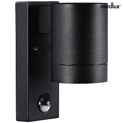 Outdoor Wall luminaire TIN MAXI, with sensor, GU10, IP54, black