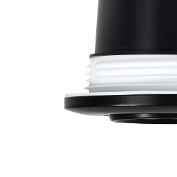recessed luminaire UMBERTO GU10 IP44, black dimmable 7,5W