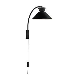 Wandleuchte DIAL, E27, IP20, schwarz