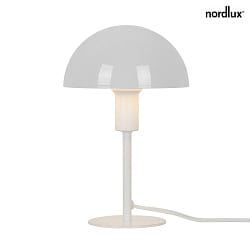 table lamp ELLEN MINI E14 IP20, glossy, white 