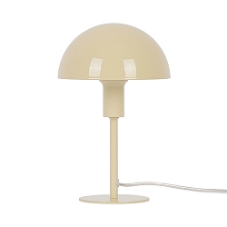 Tischleuchte ELLEN MINI, IP20, � 16cm / H�he 25cm, E14 (exkl.), Metall, transparentes Kabel mit Schalter, gelb