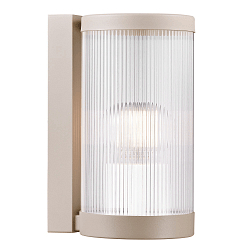 outdoor wall luminaire COUPAR with diffuser E27 IP54, mat, sand coloured dimmable