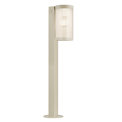outdoor floor lamp COUPAR with diffuser E27 IP54, mat, sand coloured dimmable